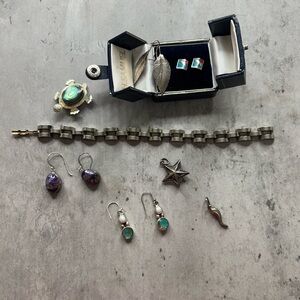 Sterling Silver and Gemstone Jewelry Set